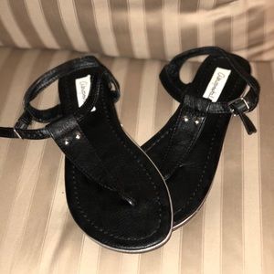 Aeropostale Black Thong Sandals 8